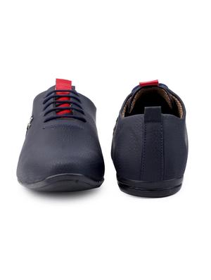 blue pu lace up shoes - 18413085 - Standard Image - 3