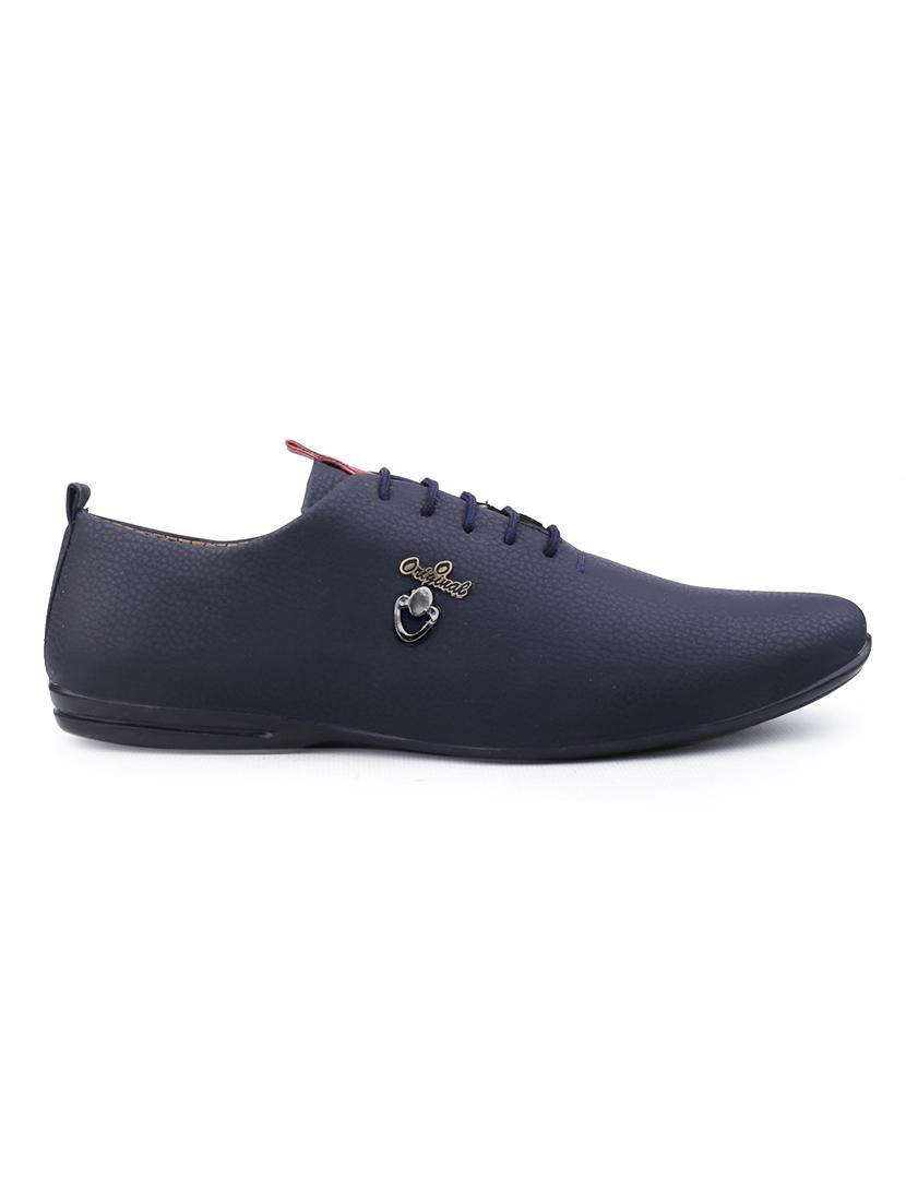 blue pu lace up shoes - 18413085 - Zoom Image - 2