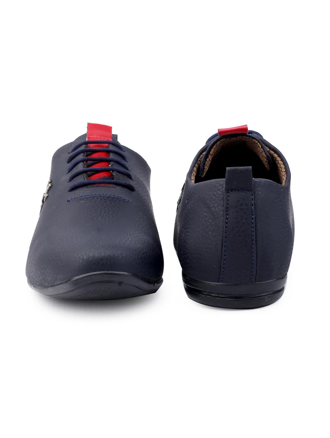 blue pu lace up shoes - 18413085 - Zoom Image - 3