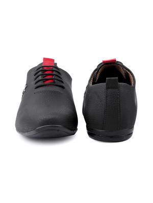 black pu lace up shoes - 18413086 - Standard Image - 3