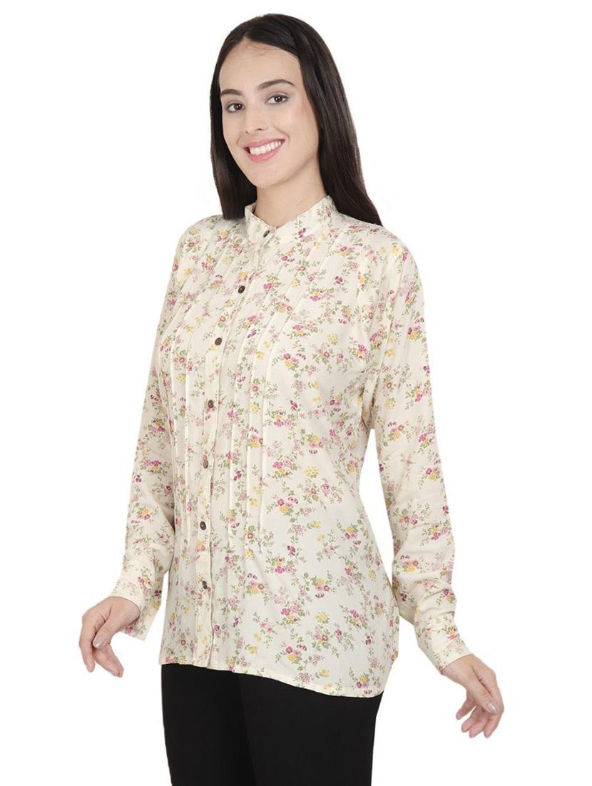 long sleeved floral shirt - 18413300 - Zoom Image - 1