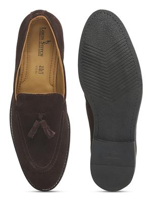 brown suede slip on loafers - 18414277 - Standard Image - 5