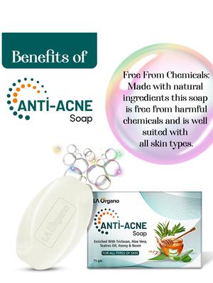 la organo vitamin c face gel & anti acne soap to reduce wrinkles, fine lines, & dark spots (pack of 2) - 18414738 - Standard Image - 5