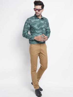 green camouflage casual shirt - 18414745 - Standard Image - 4