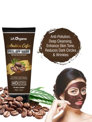 la organo coffee peel off mask & anti acne soap for anti-pollution & reduces dark circles (pack of 2) - 18414935 - Standard Image - 3