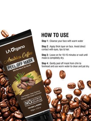 la organo coffee peel off mask & anti acne soap for anti-pollution & reduces dark circles (pack of 2) - 18414935 - Standard Image - 6