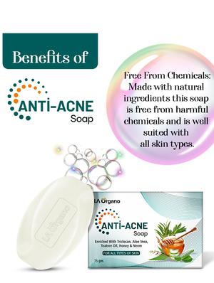 la organo anti acne soap & 3% retinol night cream for wrinkles, fine lines & dark spots (pack of 2) - 18415116 - Standard Image - 7
