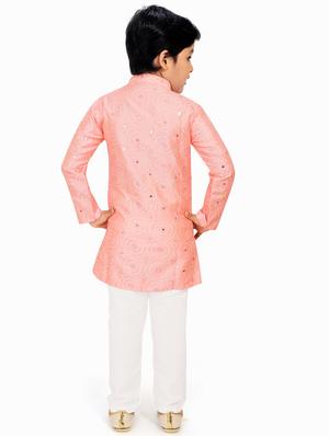 pink printed kurta pajama set - 18415885 - Standard Image - 3