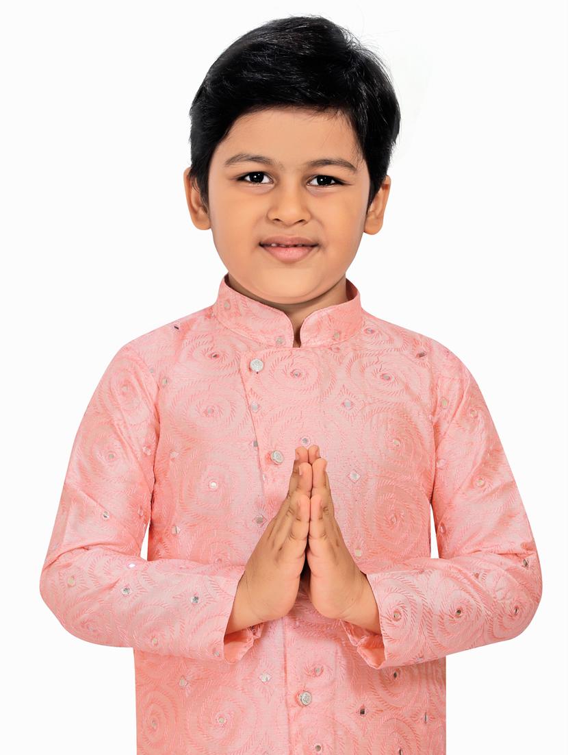 pink printed kurta pajama set - 18415885 - Zoom Image - 5