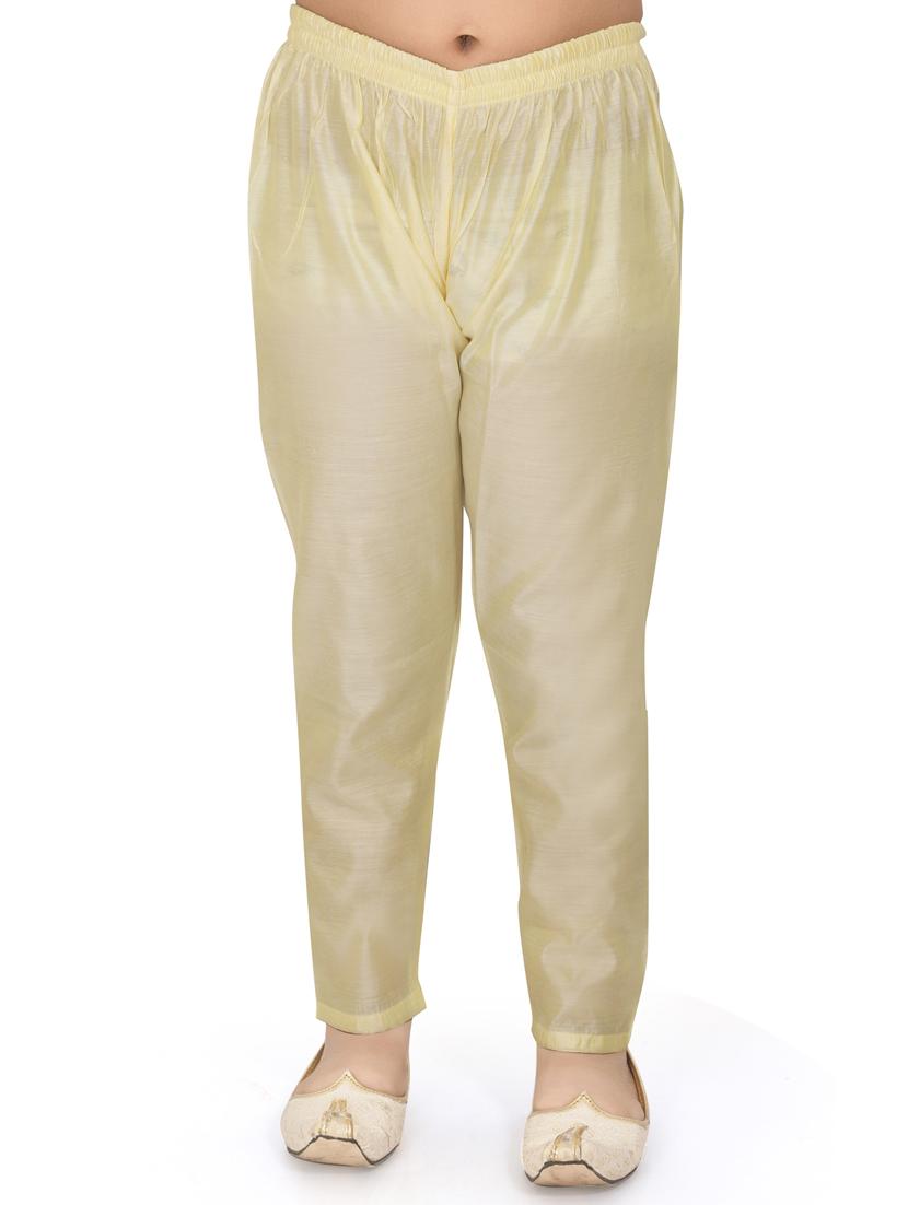 yellow printed kurta pajama set - 18415892 - Zoom Image - 4