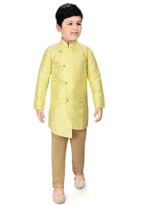 yellow embroidered kurta pajama set - 18415902 - Standard Image - 1