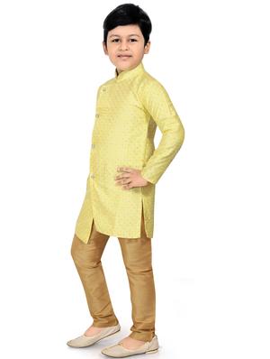yellow embroidered kurta pajama set - 18415902 - Standard Image - 2