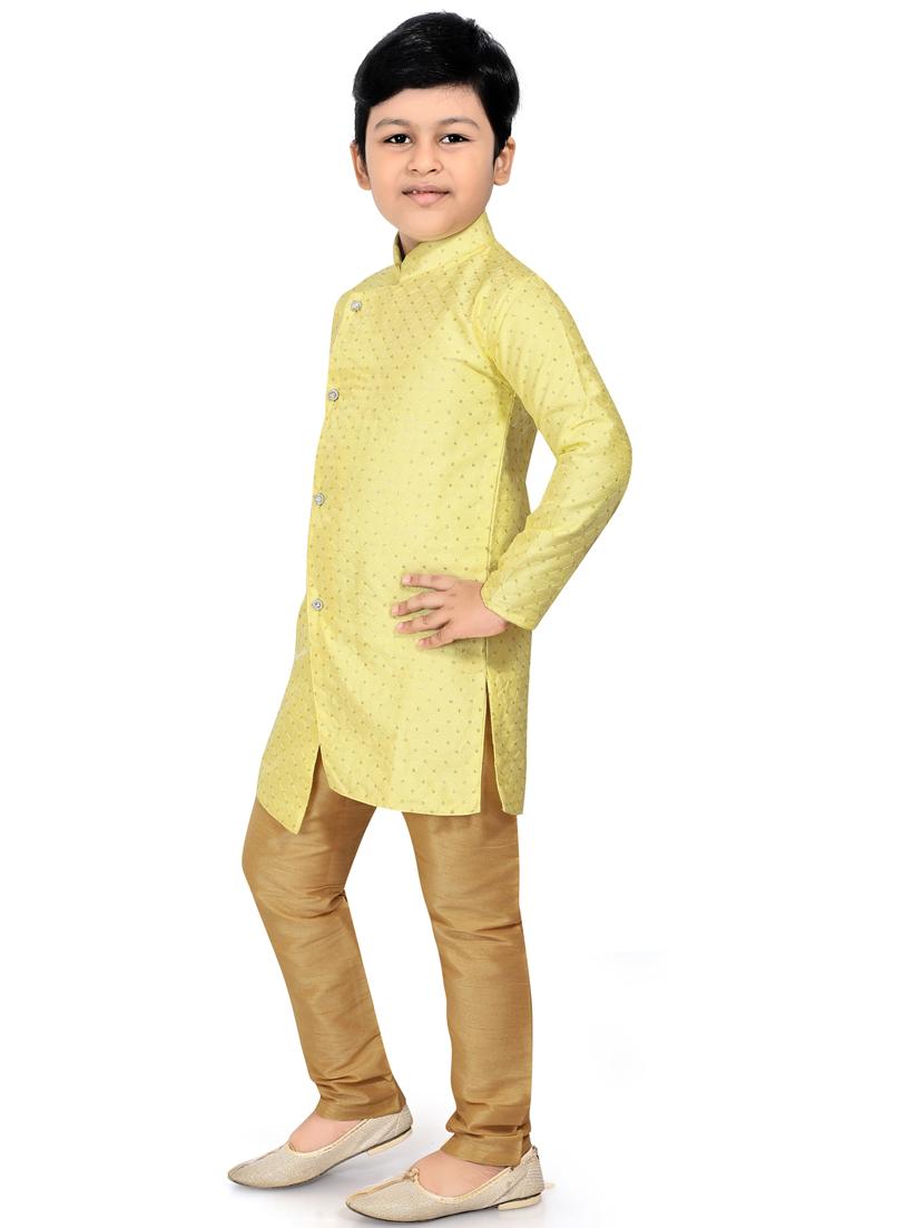 yellow embroidered kurta pajama set - 18415902 - Zoom Image - 2