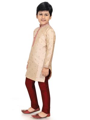 beige printed kurta pajama set - 18415910 - Standard Image - 2