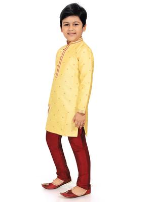 yellow printed kurta pajama set - 18415911 - Standard Image - 2