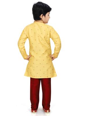 yellow printed kurta pajama set - 18415911 - Standard Image - 3