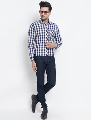 white checkered casual shirt - 18416318 - Standard Image - 4