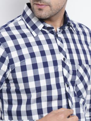 white checkered casual shirt - 18416318 - Standard Image - 5
