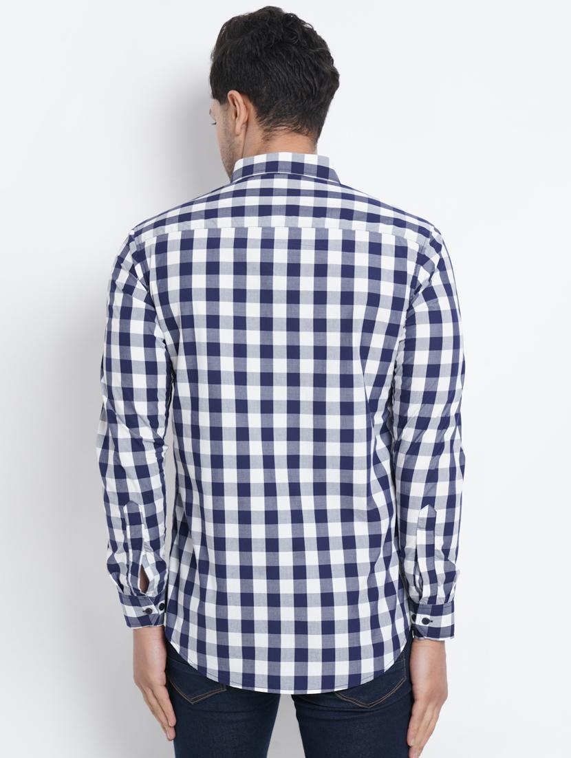 white checkered casual shirt - 18416318 - Zoom Image - 3