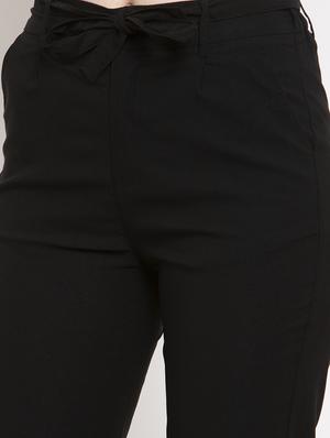 mid rise solid flat front trousers trouser - 18416440 - Standard Image - 5