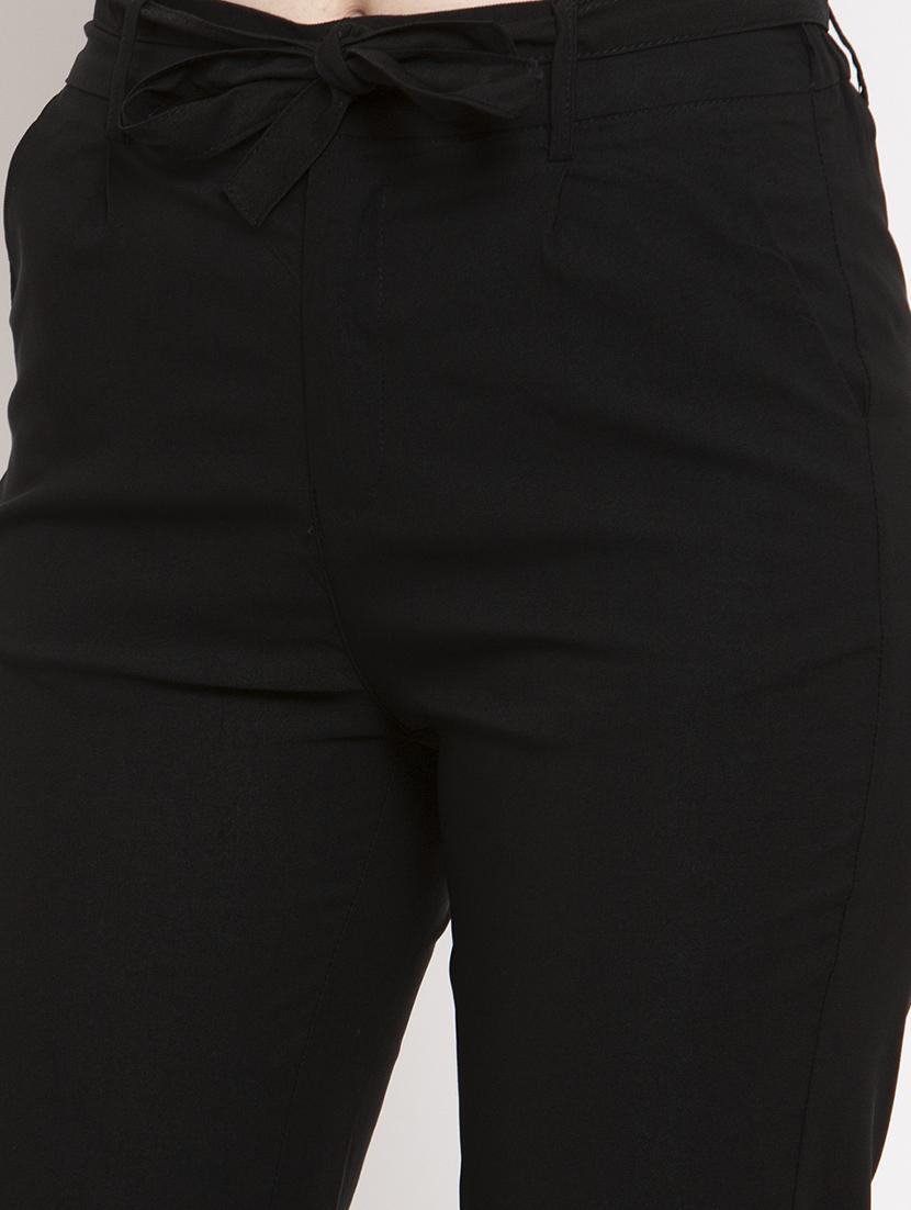 mid rise solid flat front trousers trouser - 18416440 - Zoom Image - 5