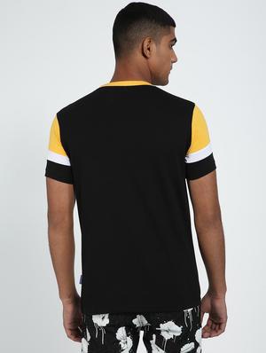 black color block t-shirt - 18416756 - Standard Image - 2