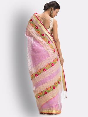 handloom jamdani saree with blouse - 18416876 - Standard Image - 2