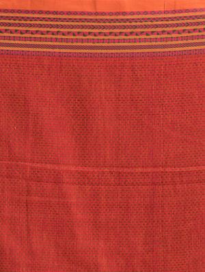 pink handloom saree with blouse - 18416953 - Standard Image - 5