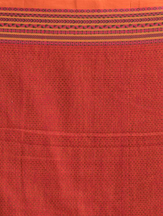 pink handloom saree with blouse - 18416953 - Zoom Image - 5