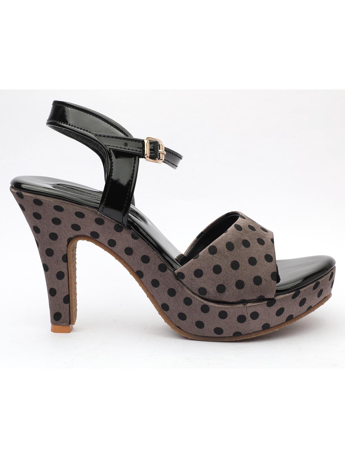 grey synthetic ankle strap sandals - 18417027 - Zoom Image - 2