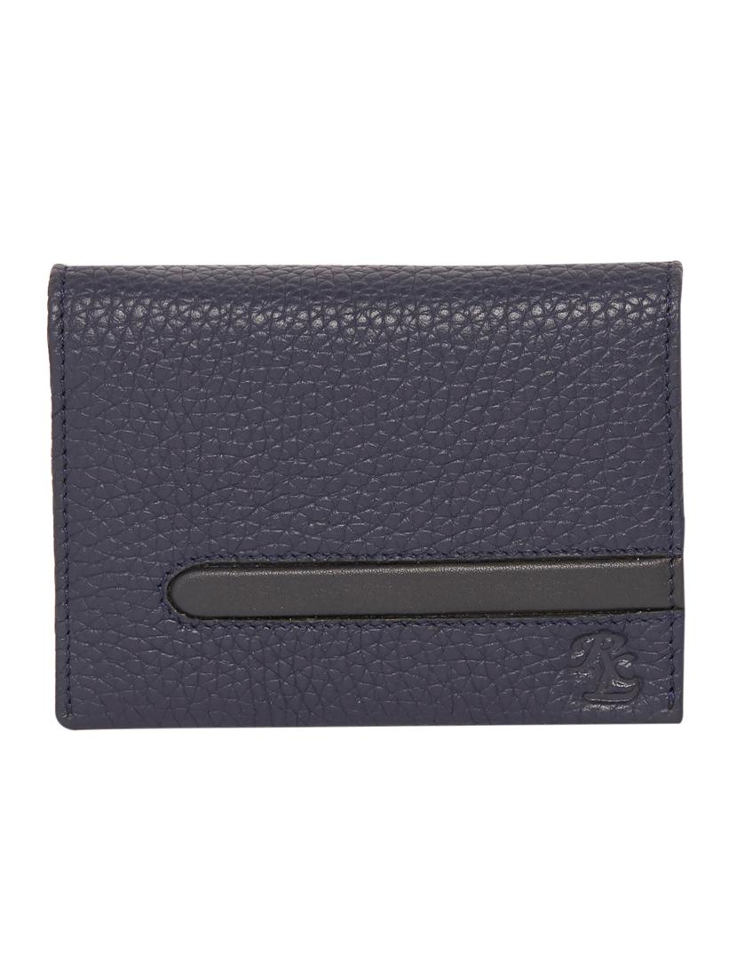 blue solid card holder