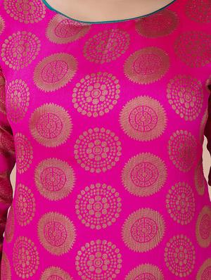 self design banarasi work unstitched suit set - 18417076 - Standard Image - 4