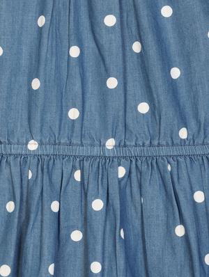 blue polka dot denim frock - 18417257 - Standard Image - 3