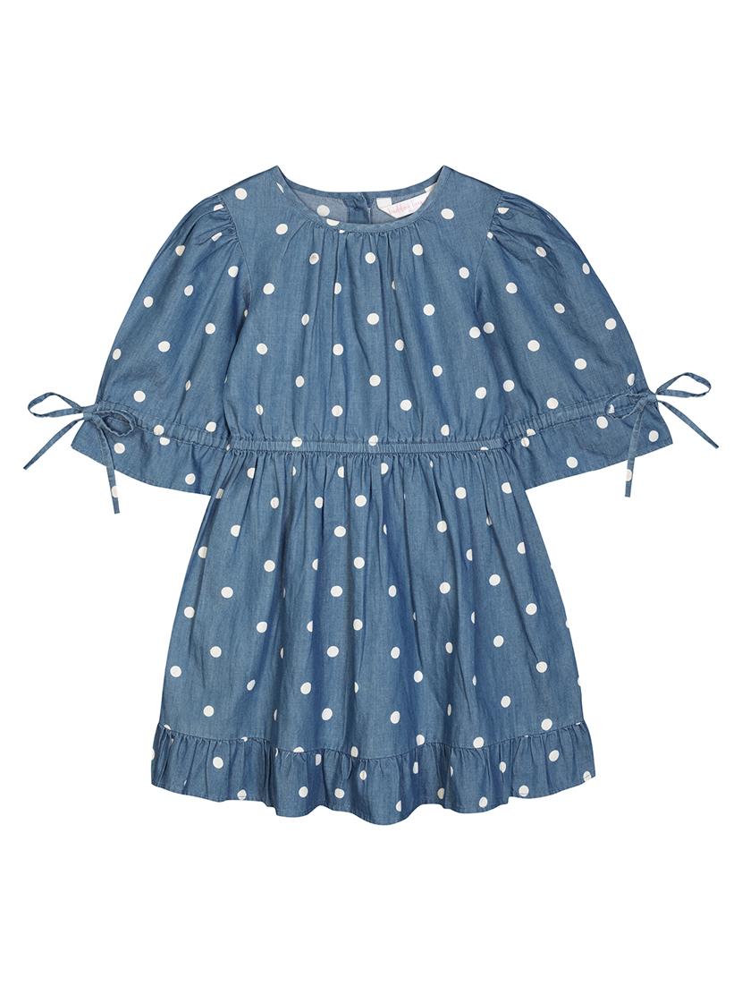 blue polka dot denim frock - 18417257 - Zoom Image - 2