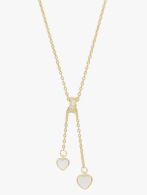 golden heart pendant necklace - 18417305 - Standard Image - 3