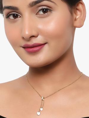 golden heart pendant necklace - 18417305 - Standard Image - 4