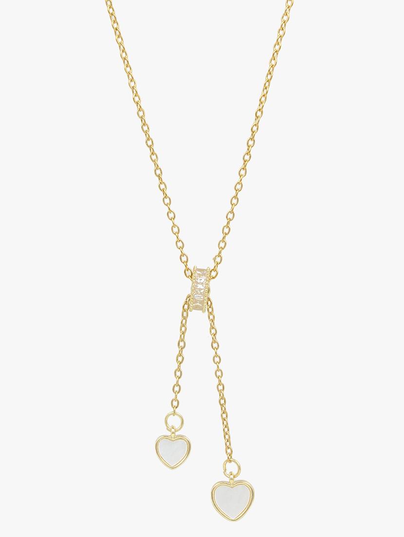 golden heart pendant necklace - 18417305 - Zoom Image - 3