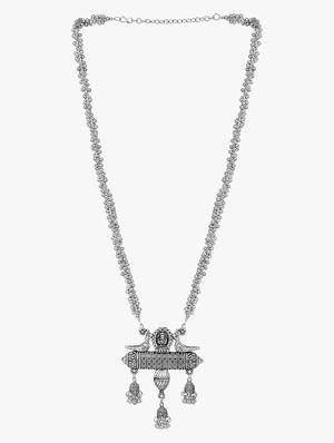 long silver temple necklace - 18417342 - Standard Image - 3