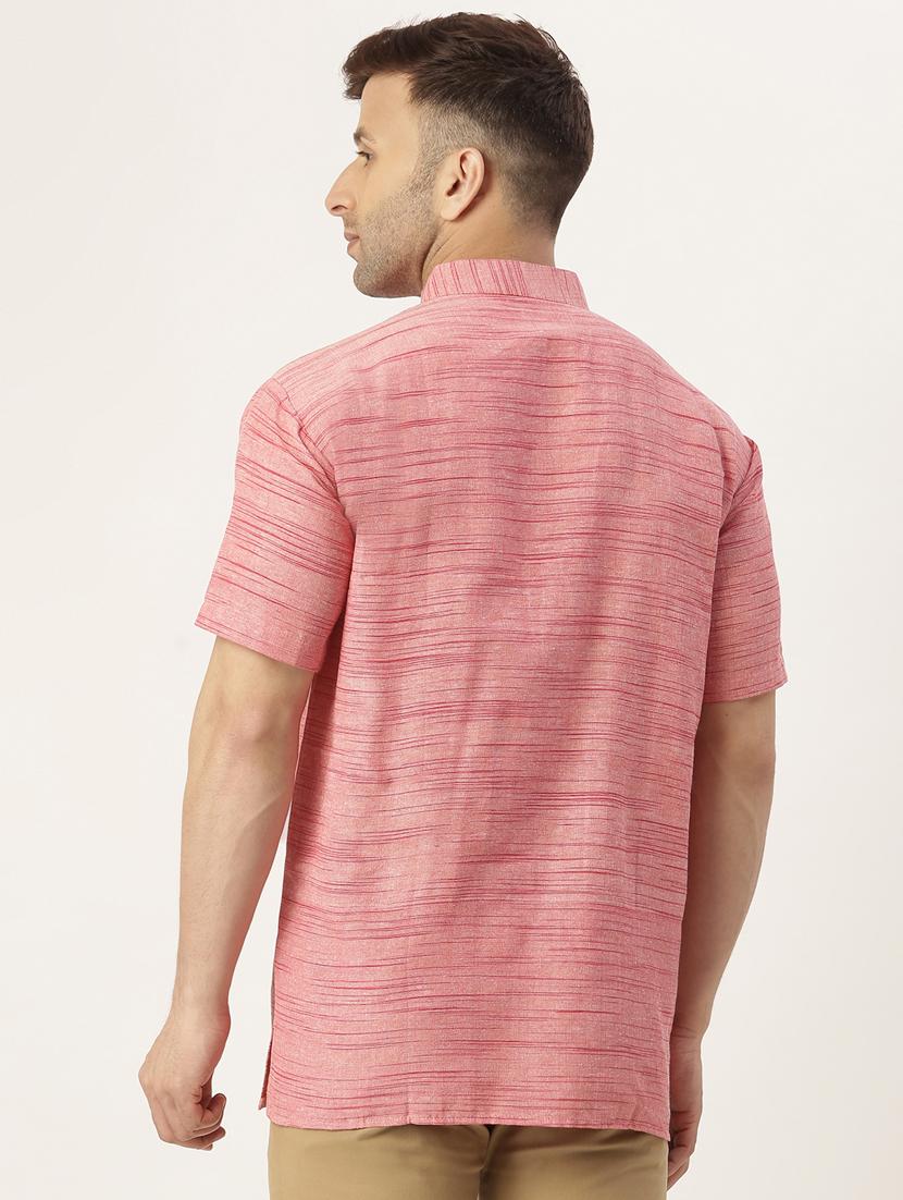 red solid short kurta - 18417424 - Zoom Image - 3
