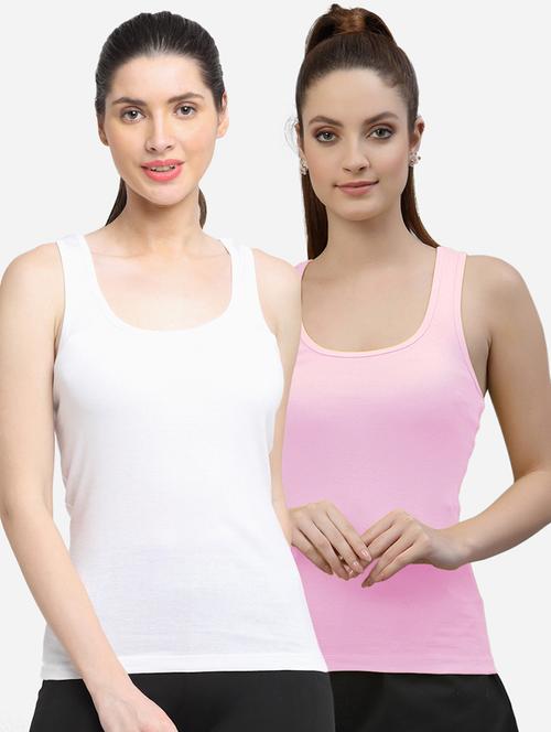 set of 2 racerback solid tank top - 18417563 - Standard Image - 1