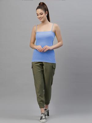 light blue solid camisole - 18417970 - Standard Image - 4