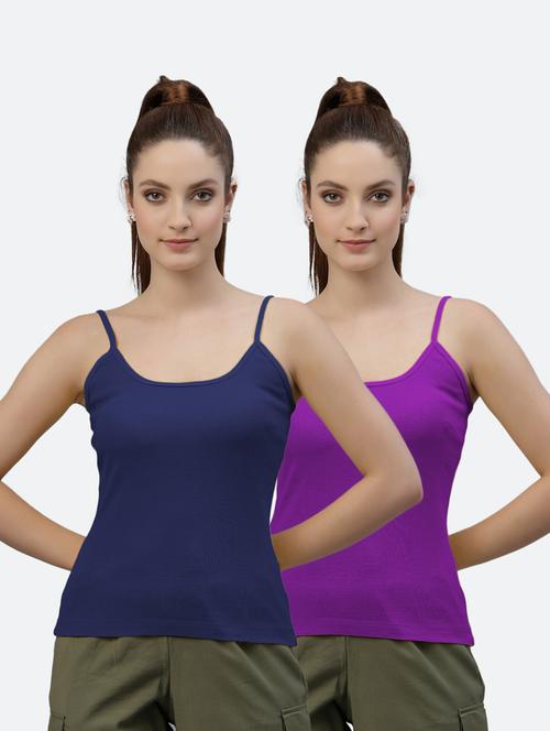 pack of 2 solid camisoles - 18418151 - Standard Image - 1
