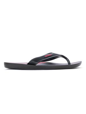 black pvc slip on slippers - 18418250 - Standard Image - 2