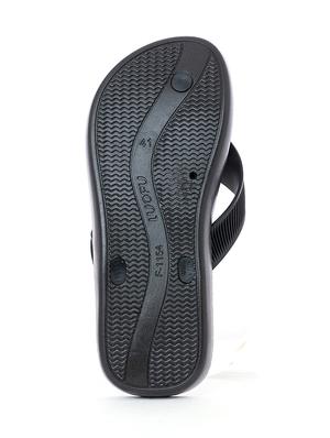black pvc slip on slippers - 18418250 - Standard Image - 5