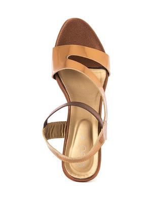 brown synthetic sandals - 18418283 - Standard Image - 5