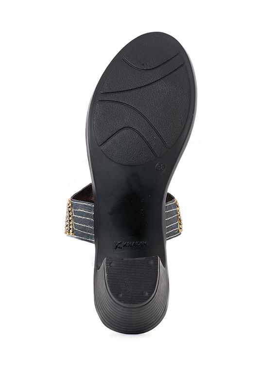 grey synthetic slip on sandals - 18418296 - Zoom Image - 4