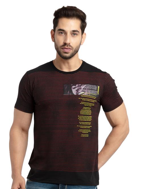 black printed t-shirt - 18418488 - Standard Image - 1