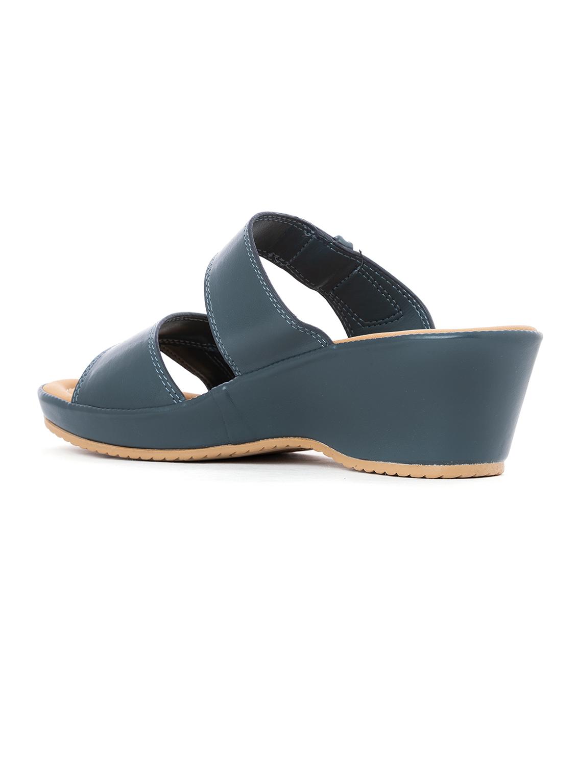 blue synthetic slip on sandals - 18418867 - Zoom Image - 3