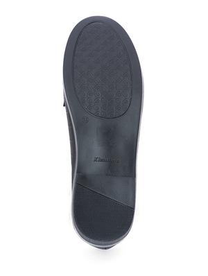 black synthetic slip on loafers - 18418884 - Standard Image - 5