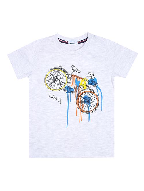 grey printed t-shirt - 18418993 - Standard Image - 1